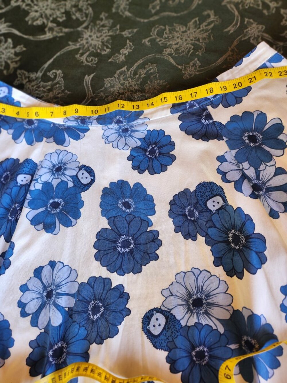 ModCloth x Collectif Daisy Hedgehog Swing A-Line Skirt Vintage Rare Plus Size - Picture 11 of 15